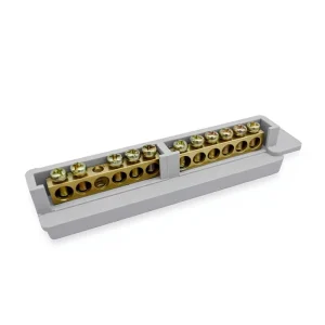 6+6 9+9 Copper Busbar Zero Ground Terminal Block for Distribution Box Model FJ6/JHD