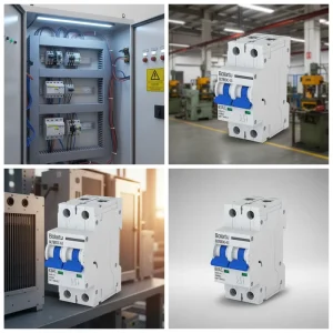 6A 10A 16A 20A 25A 32A 40A 50A 63A C Curve MCB DC Air Switch Miniature Circuit Breaker