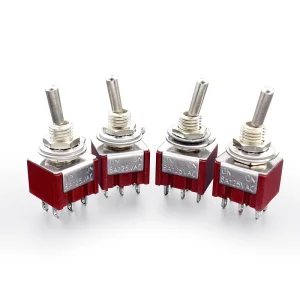 6A Dpdt on on Sub-miniature Toggle Switch