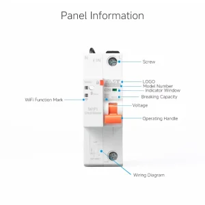 6KA System Remote Smart Circuit Breakers Control Wireless Smart 20 Ampere Wifi MCB Circuit Smart Breaker Switch