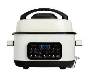 6L 6QT Digital Stainless Steel Air Fryer Combo 16 in 1 Multi Cooker Rice Cooker Slow Cooker with Broil Roast Bake Sous Vide