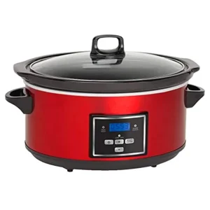 6QT Automatic Electric Slow Cooker with Digital Timer Temperature Control Household Use Energy Efficient Class a