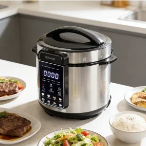 6Qt Stainless Steel 16-in-1 Electric Pressure Cooker Multi Use Slow Rice Cooker One-touch Control Cooker Digital Cooking Pot OEM