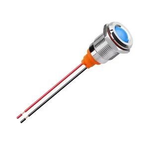 6Z 6mm Micro LED Indicator Lights for Garage Systems Red/Green/Blue 3-8V/9-24V/48V/110V/220V/250V Stainless Steel IP40