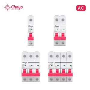 6kA DIN Rail MCB Miniature Circuit Breakers 1-4P CE 6-63A C Curve Low Voltage AC Power Overload Short Circuit Protection