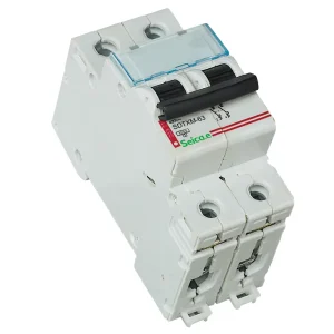 6kA Miniature Circuit Breaker 1P 2P 3P 4P 6A-63A AC 400V MCB DIN Rail Overload Short Circuit Protection with Dust Cover