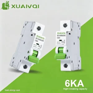 6kA Solar DC MCB 6A 10A 16A 20A 25A 32A 40A 50A 63A 100A 125A Overload Protection Miniature Circuit Breaker