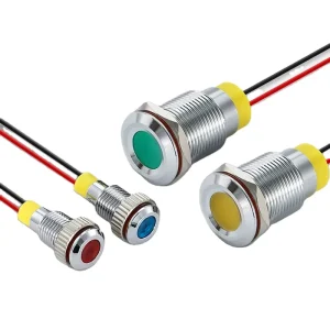 6mm 8mm 10mm 12 16 19mm Waterproof IP65 Signal Lamp Pilot Metal LED Warning Indicator Light for Power Automation