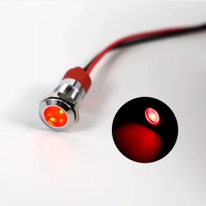 6mm LED Indicator Light Wide Viewing Angle Design Indicators Indicator Light for Multiple Direction Visibility Need