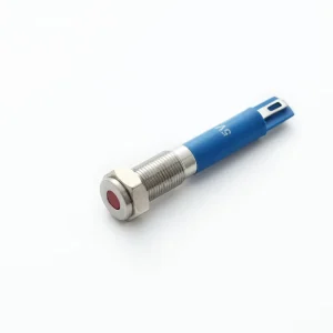 6mm Metal Black Brass or Stainless Steel Waterproof IP67 LED Indicator Light PM06F-D/G/12V/A