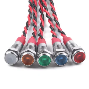 6mm Metal LED Indicator Lights High Brightness IP65 Rated Multi Color Durable and Versatile for Equipment
