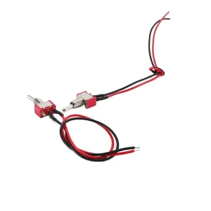 6mm Toggle Switch MTS-102 103 113 123 Round Handle Toggle Switch 3-pin On Off On Toggle Switch with Cables
