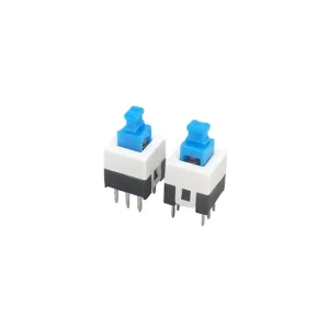 7*7MM Power Pushbutton Switch Double Row 6 Pin Self Locking Non Locking Key Switch