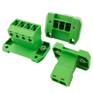 7.62MM Pitch Through the wall High Current Plug in Solderless Butt Male Terminal Block with Locking Flanges