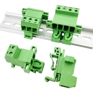 7.62mm Pitch 32A High Current DIN Rail Mount Flanged Header Solderless Pluggable Terminal Block 2 12P