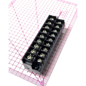 7.62mm Pitch Barrier Terminal Block 600V 40A Brass Material Connector Screws Black Color PCB Connector