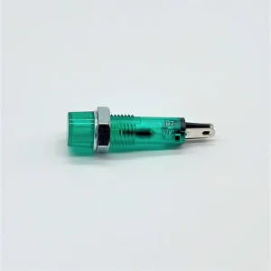 7mm 24VDC Green LED Lamp Plastic Indicator Light