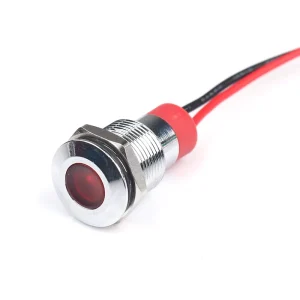 8/10/12/6MM LED Metal Panel Signal Lamp Brightness Matt Equipment Indicator Light