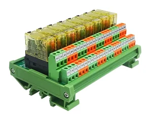 8-Channel Digital Output Power Relay Module RJ2S-C-D24 Screw Relay Module with Electromagnetic Theory