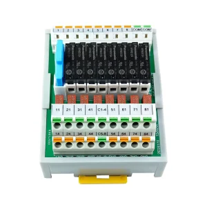 8 Channel Digital Output Relay Module 1NO APAN3124 Plug In with 24VDC Fuse Electromagnetic Theory 1NO APAN3124 Relay Module