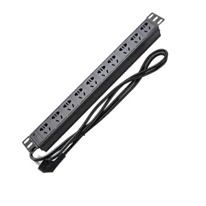 8 Port 15A Aluminum Alloy PDU Socket Universal Data Server Rack Network Cabinet Power Distribution Unit 19 Inch