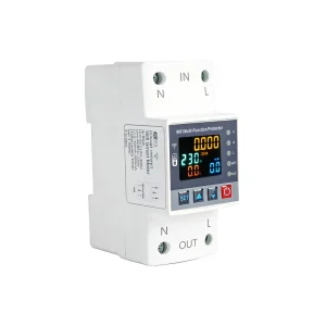 80A TUYA WiFi Smart Earth Leakage Voltage Protector IP20 Protection Relay Switch Remote Control Timer Circuit Breaker for Car