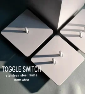 86 250V 1/2/3/4 Gang 2Way Wall Light Toggle Switch Stainless Steel White Double UK 10A 13A 16A 20A Socket USB C
