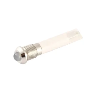 8mm #2 Head 12v Indicator Lamp 2 Pin Solder Terminal Waterproof IP67 Metal LED Indicator White Lights