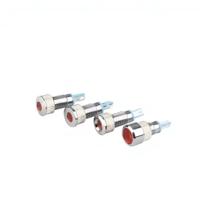 8mm Chrome or Stainless Steel Waterproof IP67 Auto Red 12v LED Indicator Light With Cable