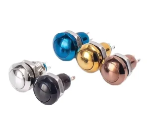 8mm Mini Switch Momentary Self-Reset Waterproof Power Push Button Start Stop On Off Control Metal Push Button Switch