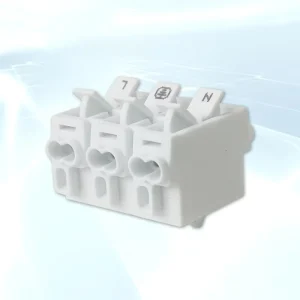 902-3P 3-Position Terminal Block 400V 17.5A Screw-Free Double Press for Industrial Panels