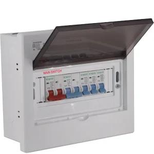 9ways Plastic Power Circuit Electric Distribution Box MCB Junction Circuit Breaker Box