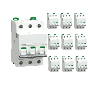 A91NB340 A91NB350 A91NB363 A91NB380 IC65N C Curve 3P 1A 80A Miniature Circuit Breakers
