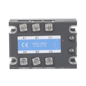 AA AC Control AC Three Phases SSR Din Rail Solid State Relay AC to AC 10A 25A 40A 60A 80A 100A 120A 150A 200A