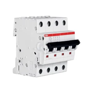 AB-B S204-C32 Miniature Circuit Breaker 4P 32A C Curve 400V 6kA MCB for Industrial & Building Power Distribution