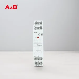 AB8-316 16A250VAC Din Rail Modular Sealed Protective Miniature Time Relay Auxiliary Intermediate
