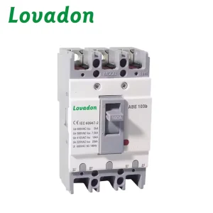 ABE103B 3P Adjustable MCCB Circuit Breaker 100A 600V 25KA Breaking Capacity Thermal Magnetic Trip Unit IEC60947 2 Standard CE