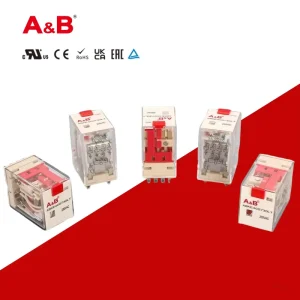 ABKE2C0730LT DPDT 8 Pin Miniature Electromagnetic Power Relay 230VAC Coil Industrial Control Relay with LED