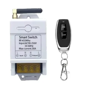 AC 100V 110V 220V 30A Relay 433Mhz Wireless Remote Control Switch System Used For Smart Home Appliances Light Motor