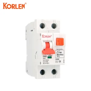 AC 1P+N 10kA Residual Circuit Breaker with Overload Protection 240V B/C/D Curve Din Rail Mounting RCBO
