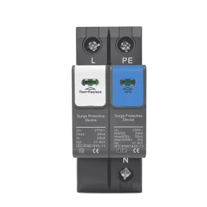 AC 1P+NPE Shield-Type Surge Protective Device SPD Discharge Tube 275V 385V Differential Mode Protect Lightning