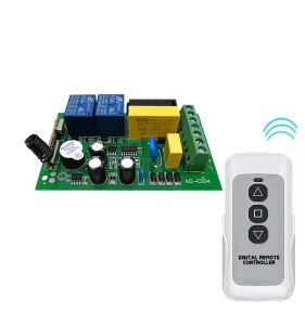 AC 220V 2CH RF 433MHz Smart Home Wireless Remote Control Switch Universal Relay Receiver Transmitter Module Plastic Material