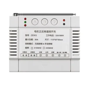 AC 220V 380V 2 Channels 1000m Motor Forward and Reverse Water Pump Power Supply Wireless Remote Controller Switch