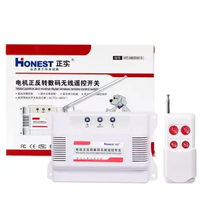 AC 220V 380V Wireless Remote Controller Switch 2-Channel 1000m Motor Forward Reverse Water Pump 40A Max NFC OEM Customizable
