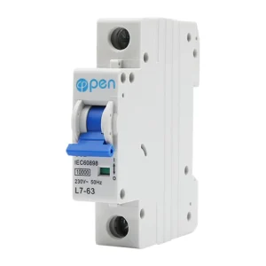 AC 220V 400V Miniature Circuit Breaker C65 MCB 10KA 16A 20A 25A 32A 40A 0.5A 63A Short Circuit and Overload Protection
