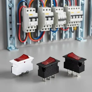 AC 250V Push Button Circuit Breaker L8 Overload Protection Switch Manual Reset Low Breaking Capacity Power Distribution