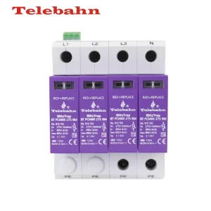 AC 275V 40-80kA 4P T2 Surge Protection Devices Surge Protector SPD for TN-S System