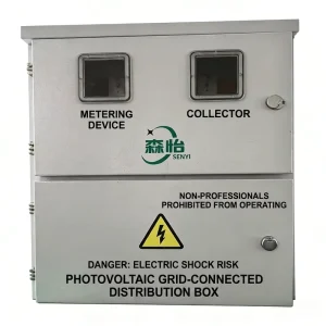 AC 400V 100A Photovoltaic Grid Connected Distribution Box with Metering Device and Collector Solar PV Grid Tie Cabinet