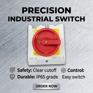AC 4P 32A Rotary Isolator Switch Waterproof Load Disconnect Main Switch