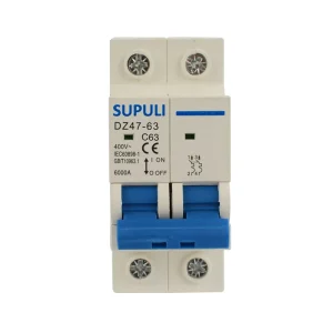 AC Circuit Breaker 6A 10A 16A 20A 25A 32A 40A 50A 63A 2P 1P+N 110V 220V MCB Miniature Circuit Breaker with CE Certification